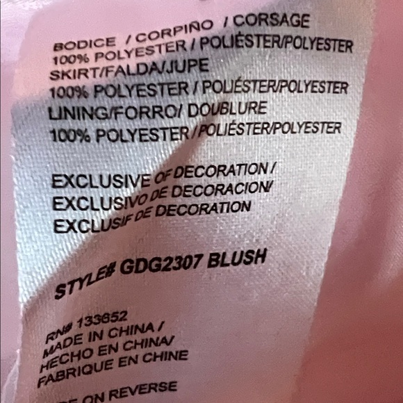 Elegant Pink and Blue Floral Kids Dress - Picture 12 of 12